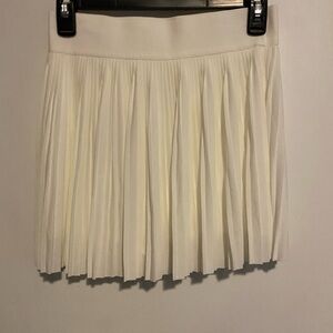No Boundaries White Pleated Skort